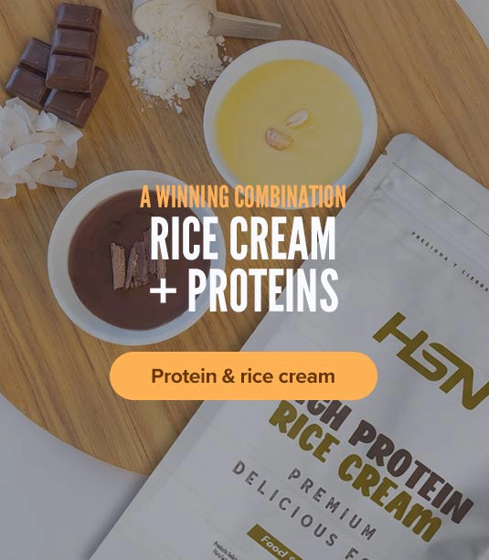 Crema de arroz proteica