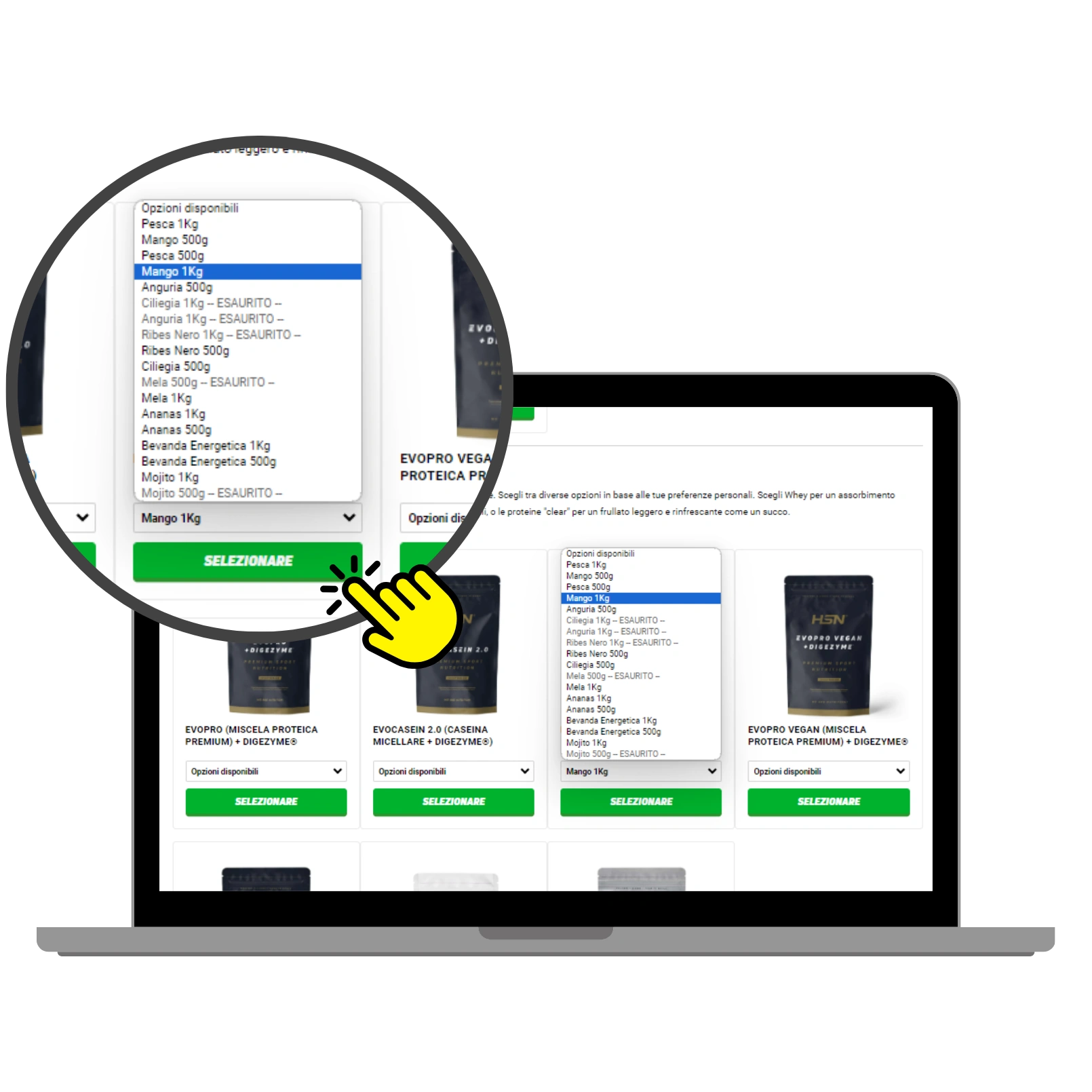 Passo 2: fare e comprare il tuo pacco