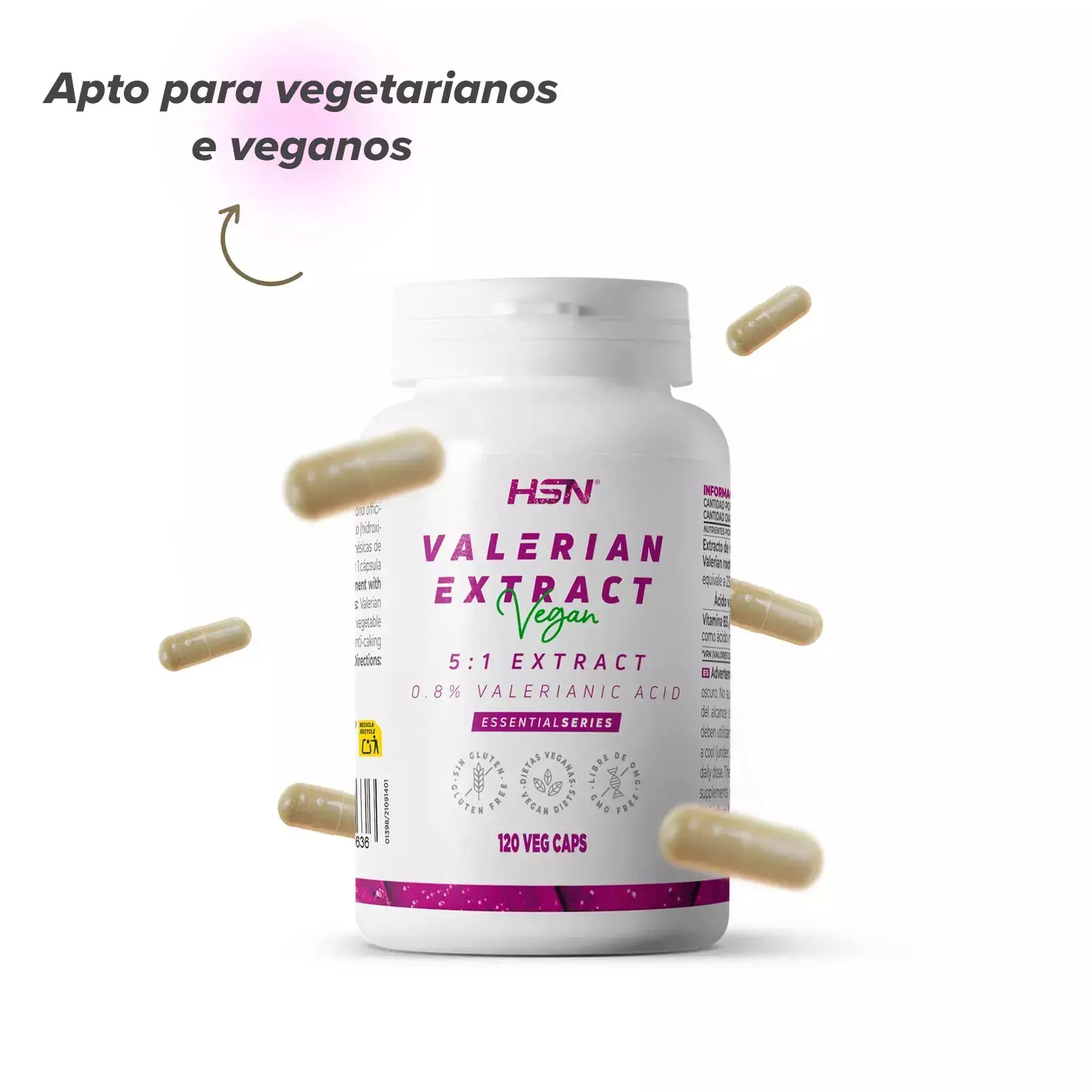 Cápsulas de valeriana HSN