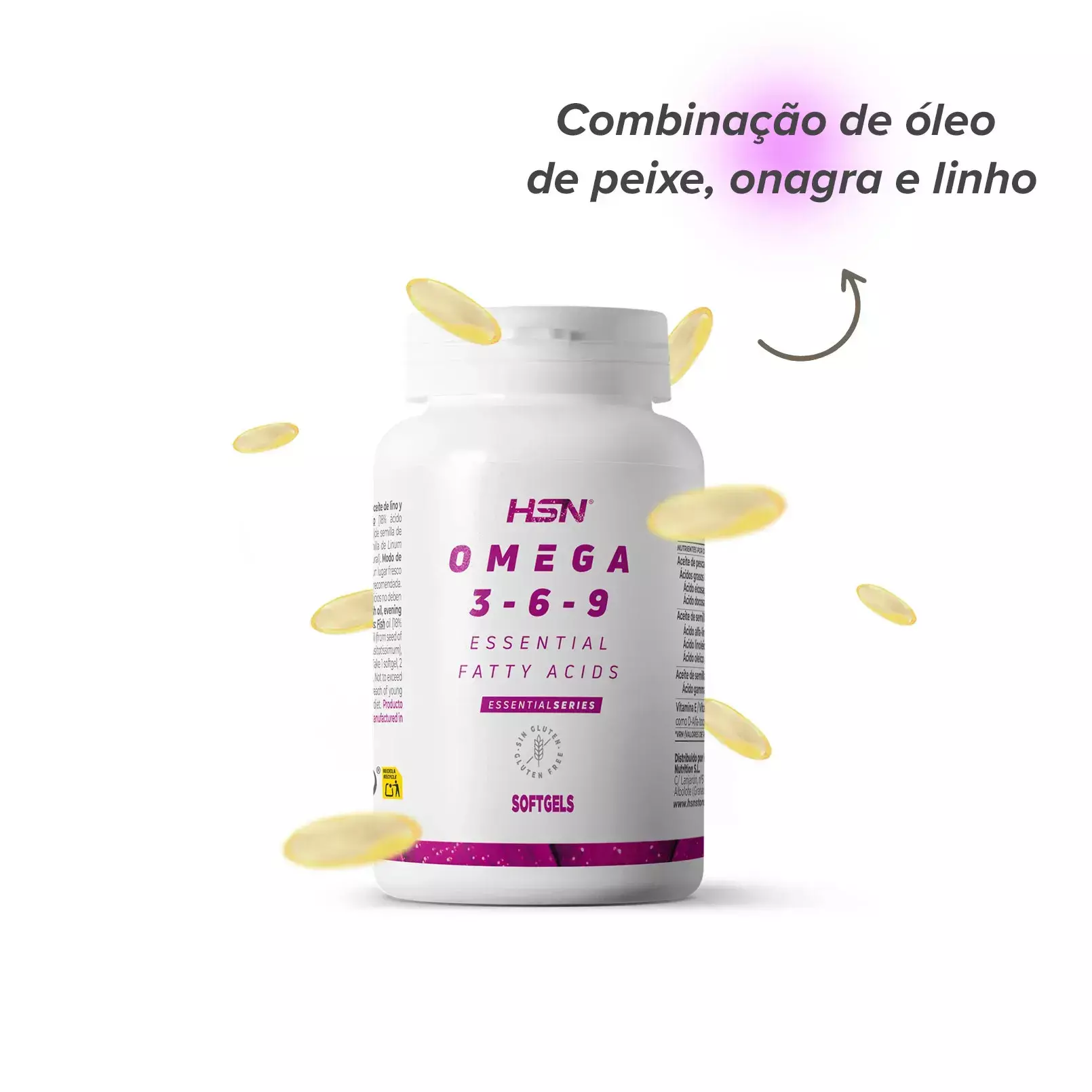 Combina&ccedil;&atilde;o de &oacute;leos de peixe HSN