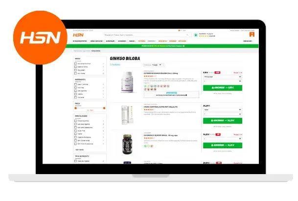 Suplementos com ginkgo biloba