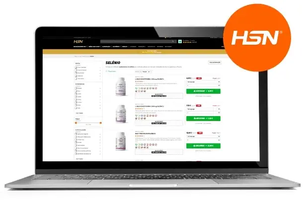Compar Sel&eacute;nio na HSN