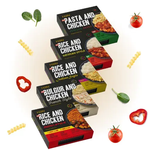 Pratos fit prontos para comer, ricos em prote&iacute;nas